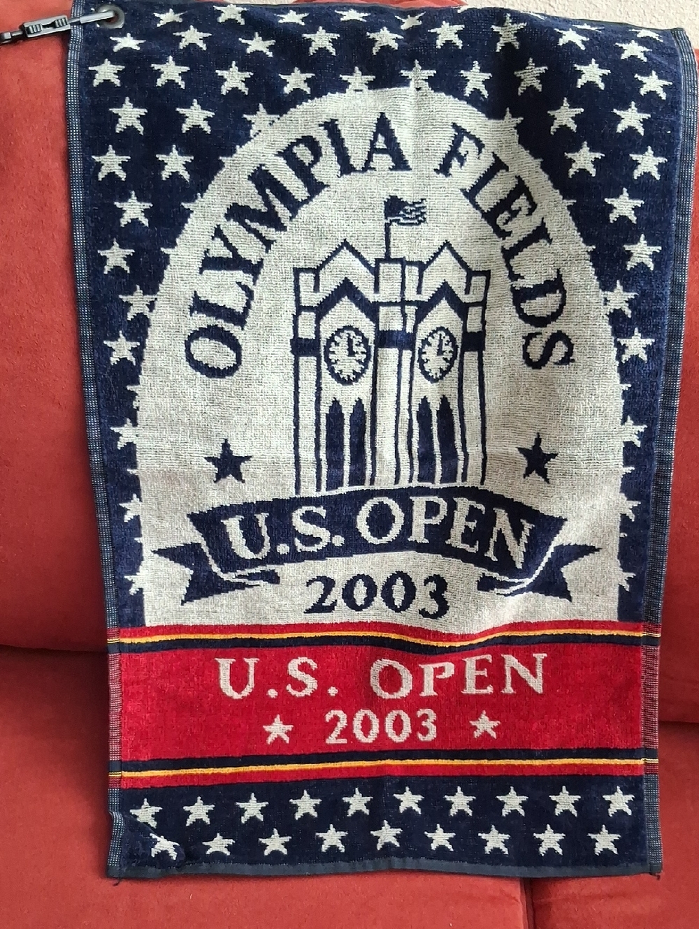 U.S. Open 2003 Golf Towel - Navy, White & Red
